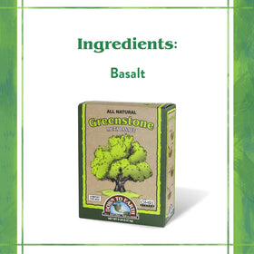 Down To Earth Greenstone Metabasalt granules support soil structure when mixed with compost and amendments.