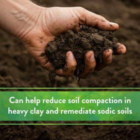 Down To Earth greens-grade mini granules texture for easy, even distribution