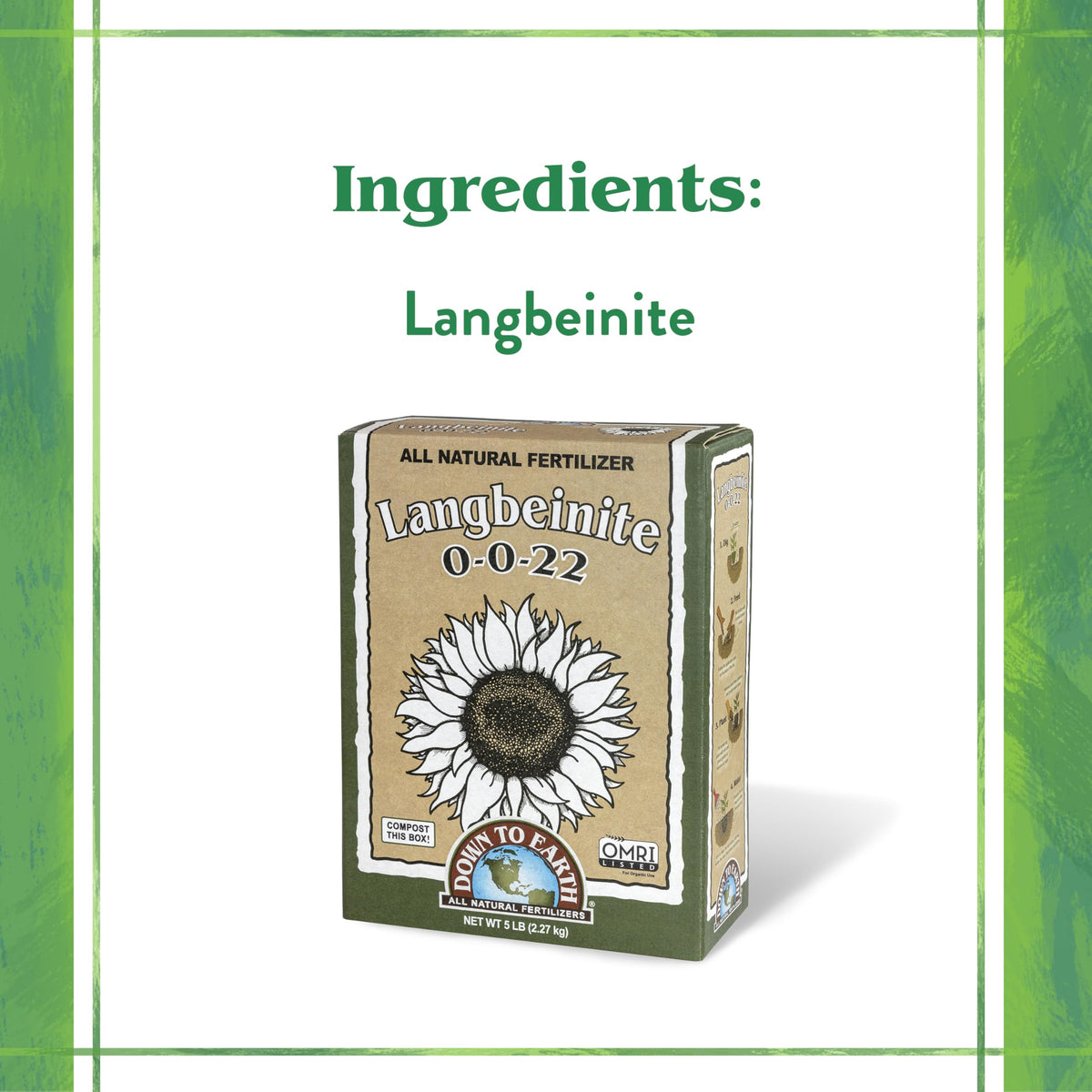 Down To Earth Langbeinite scoop demonstrating easy dosing