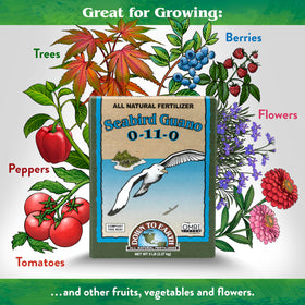 Liquid application of Down To Earth Guano supports flowering during peak season