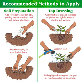 Down To Earth sulfur acidifier improving evergreen soil pH.
