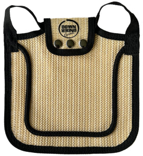 DOWN UNDER OUTDOORS chicken apron with shoulder cover for feather protection.