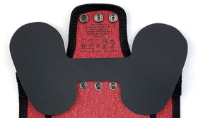 Down Under Outdoors poultry saver on medium-to-large breed in coop setting.