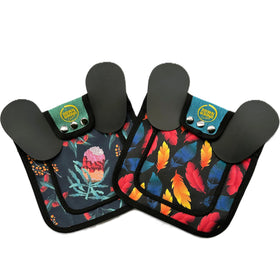 Down Under Outdoors chicken saddle protects hen backs during rooster mounting.