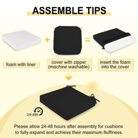 Downluxe removable covers allow easy cleaning and care.