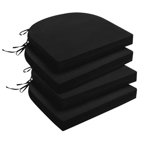 Downluxe outdoor cushions 4-pack for patio seating, four plush cushions ready for comfort.