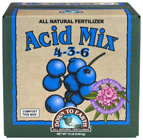 Down To Earth Acid Mix for blueberries promotes steady nutrient release for best fruiting
