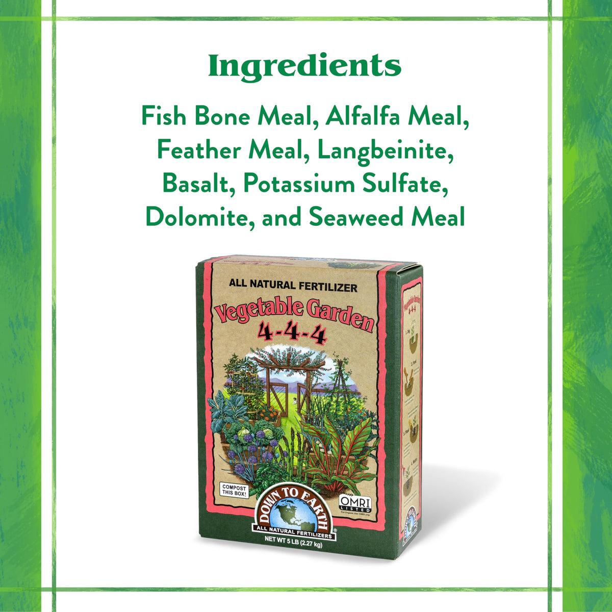 Safe for beneficial insects with DowntoEarth all natural fertilizer