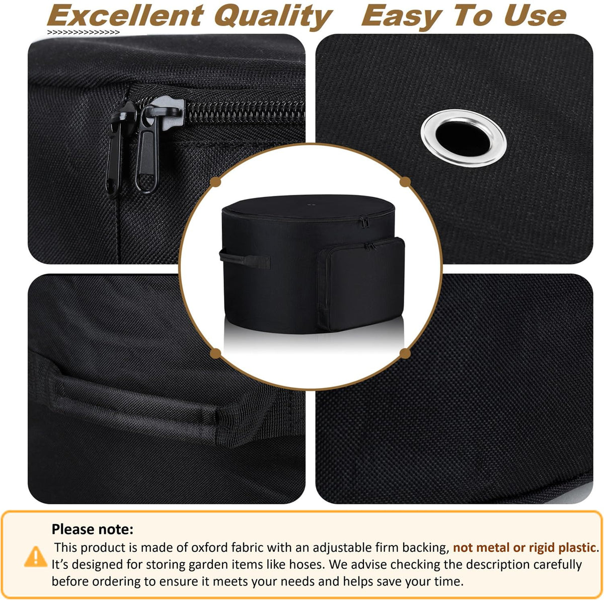 DoYiTiJQJ outdoor garage storage bag simplifies hose and tool organization.