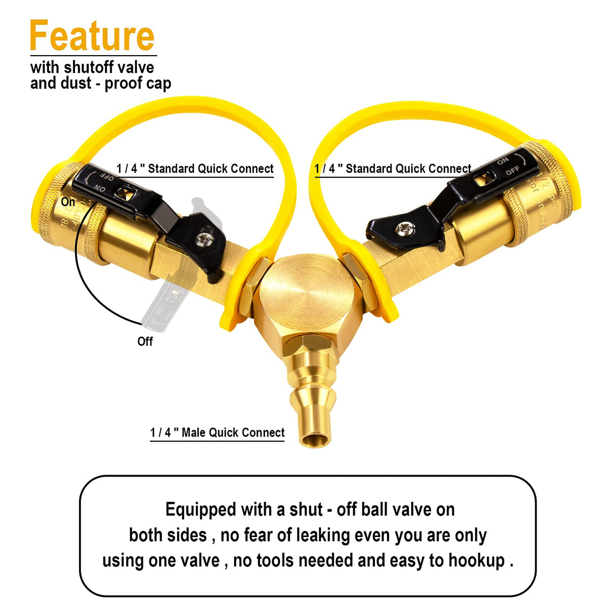 DOZYANT 2-way propane adapter enables two grills from a single supply.