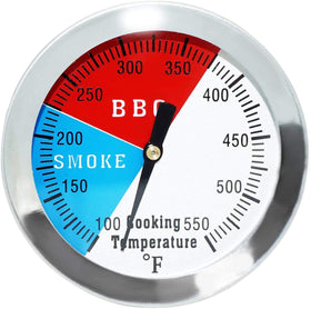 DOZYANT 2-inch thermometer face on grill for quick temperature at a glance