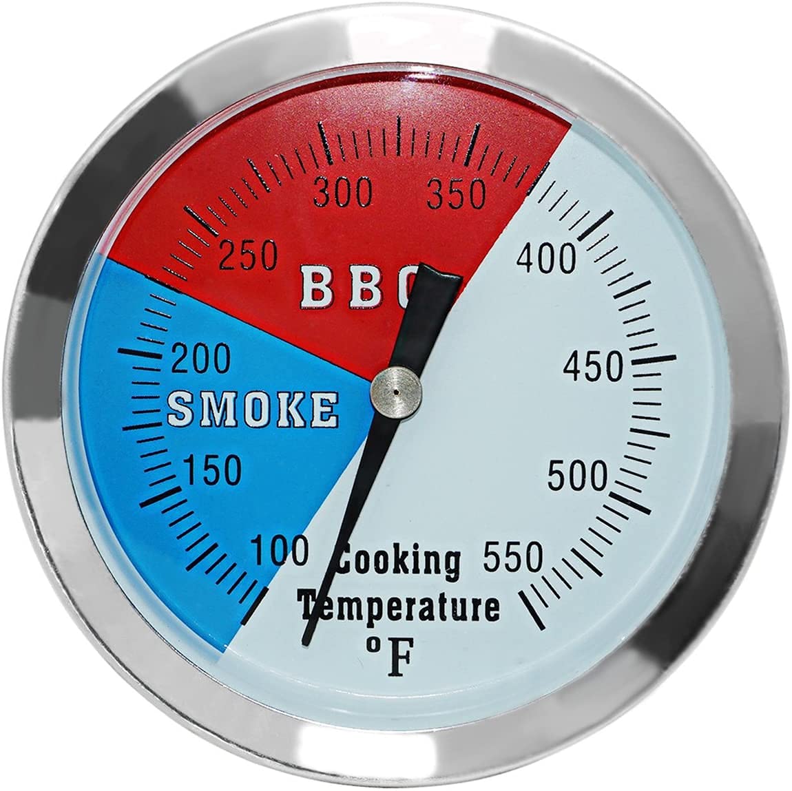 DOZYANT 3-1/8-inch charcoal thermometer large dial face for easy temp reading