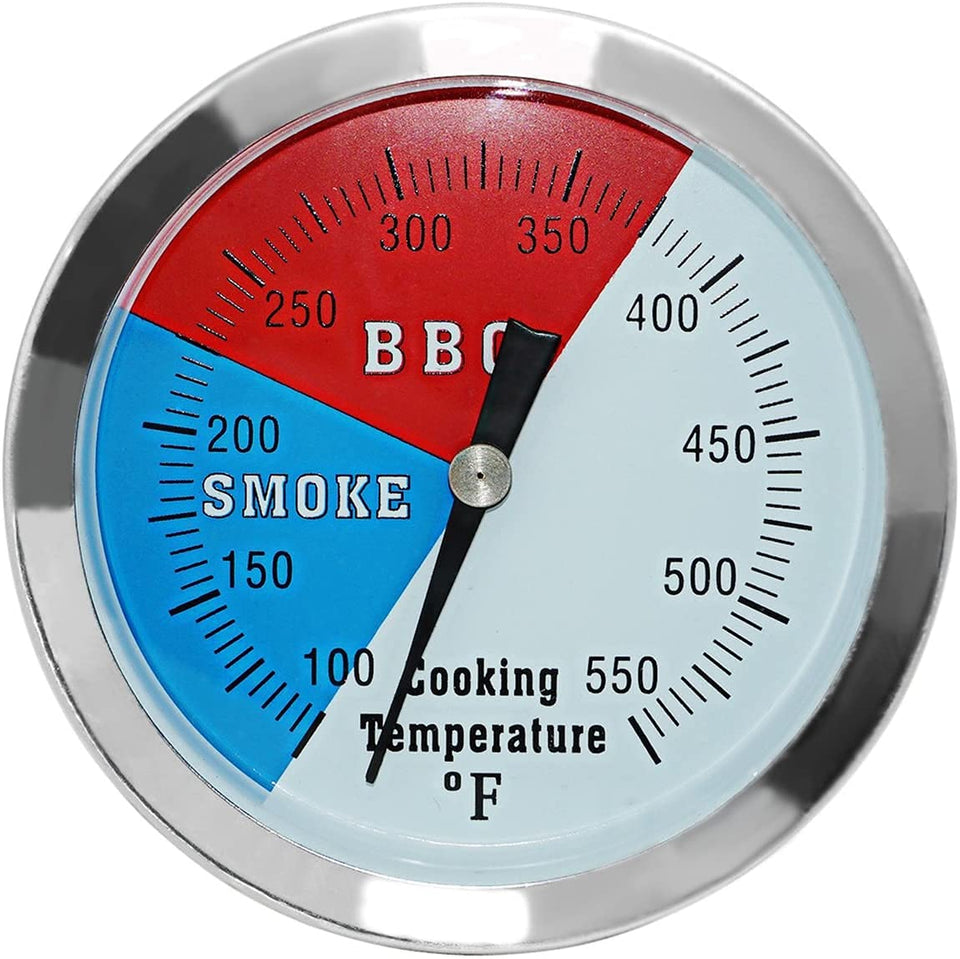 DOZYANT 3-1/8-inch charcoal thermometer large dial face for easy temp reading