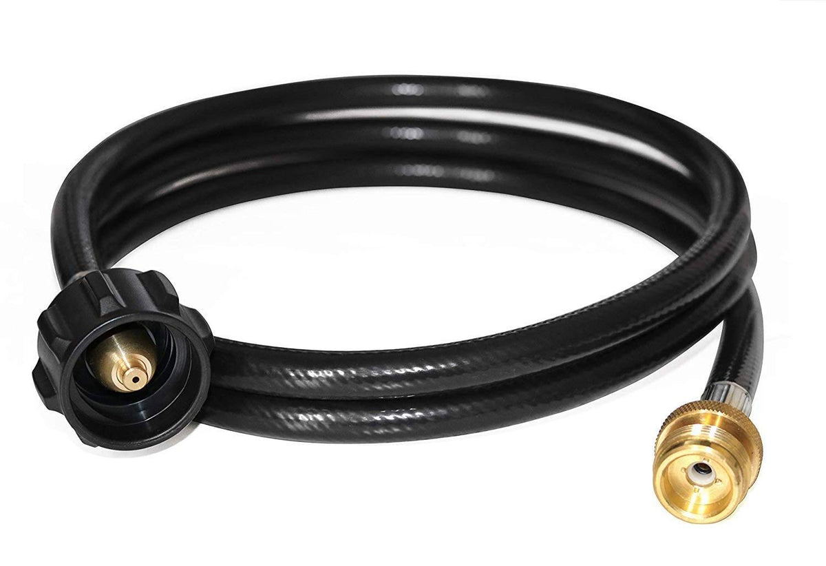 DOZYANT 6ft propane hose assembly with brass fittings for secure connections.
