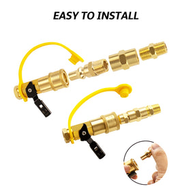 DOZYANT hex nipple connection quarterinch for durable piping joints.