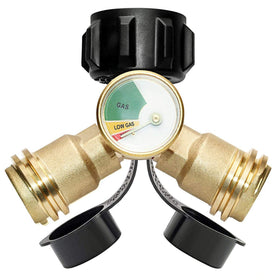 DOZYANT propane splitter with gauge displays remaining fuel for safer planning