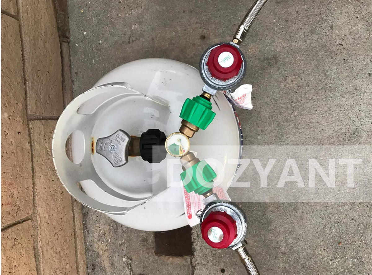 DOZYANT propane splitter enables two appliances from one tank for efficient cooking