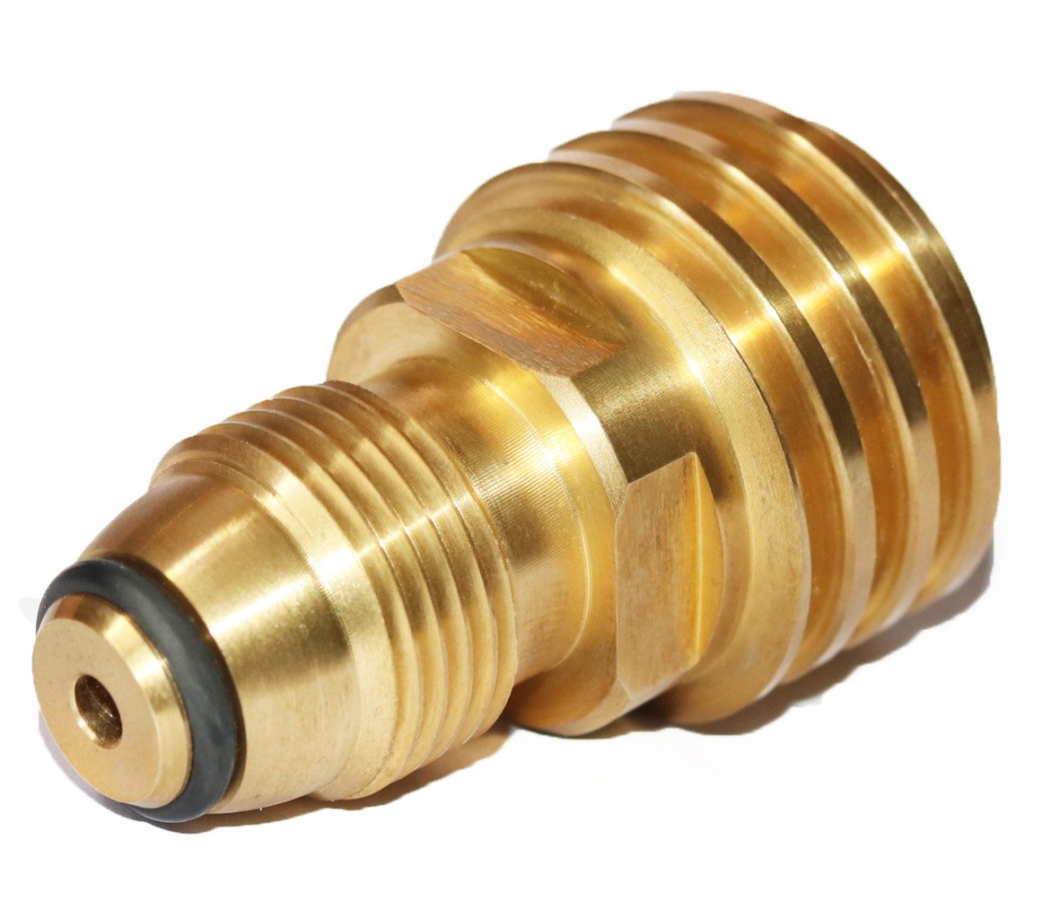 DOZYANT propane tank adapter connects POL to QCC1 hose for versatile use.