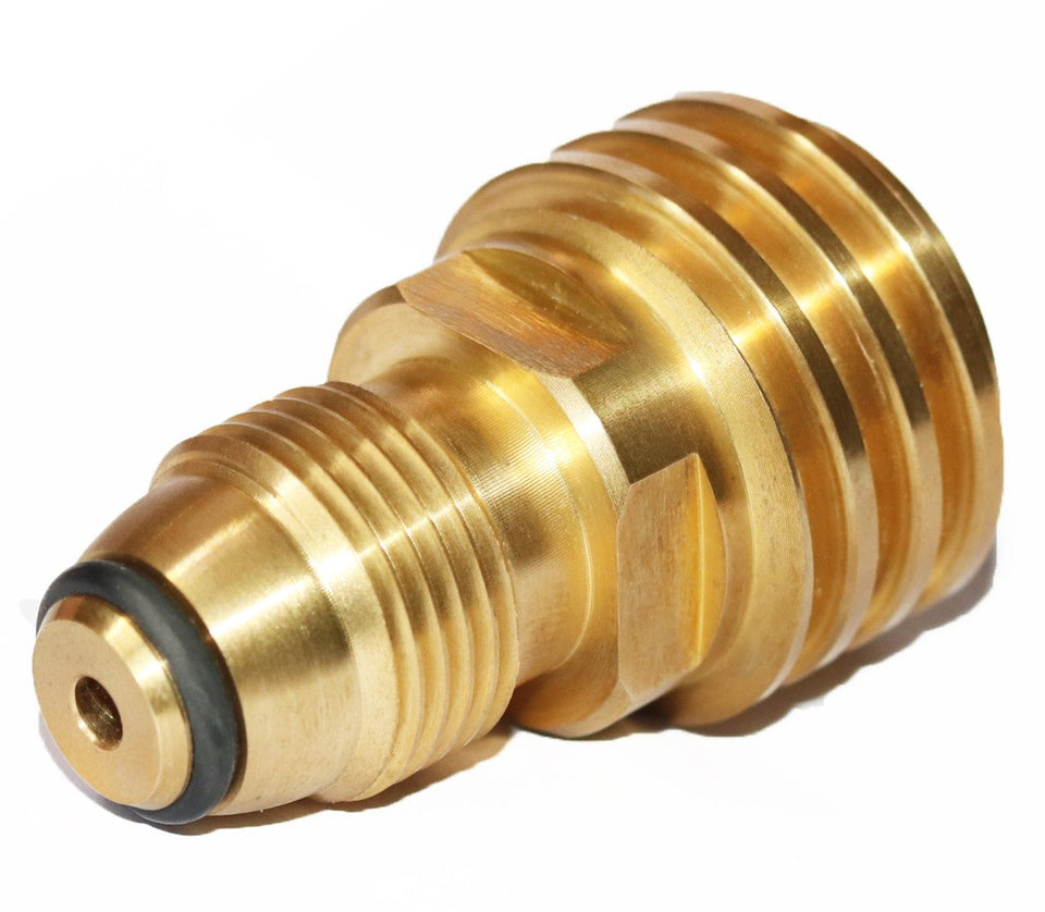 DOZYANT propane tank adapter connects POL to QCC1 hose for versatile use.