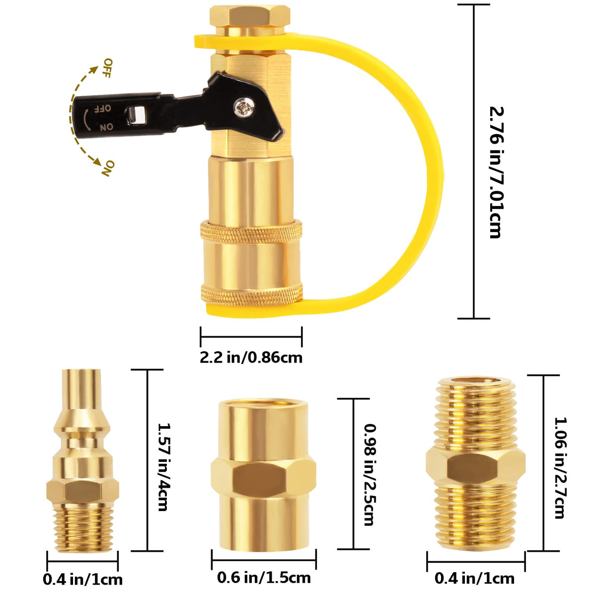 DOZYANT shutoff valve assembly ensures safe, controlled propane flow during travel.