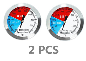 DOZYANT smoker pit thermometer probe extends into food for accurate temps.