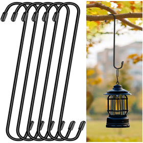Dpyrrhic 12-inch large S-hook for hanging plants, sturdy and versatile for balcony or porch display.