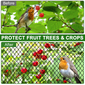 DQS Bird Net kit includes stakes nails and ties for simple mounting