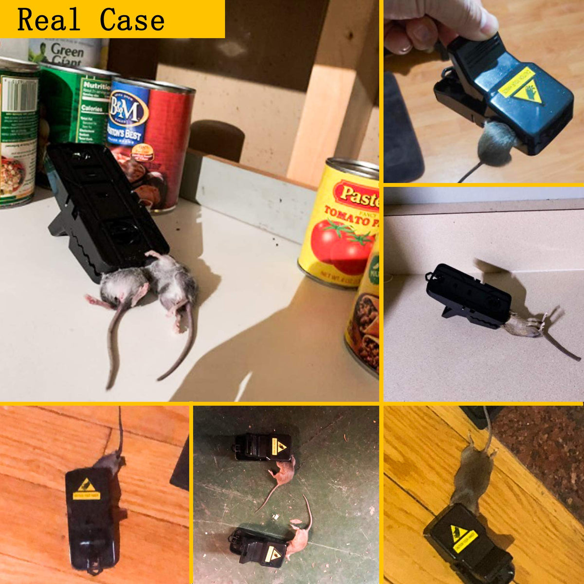 DR CATCH six-pack mouse traps ready for home use