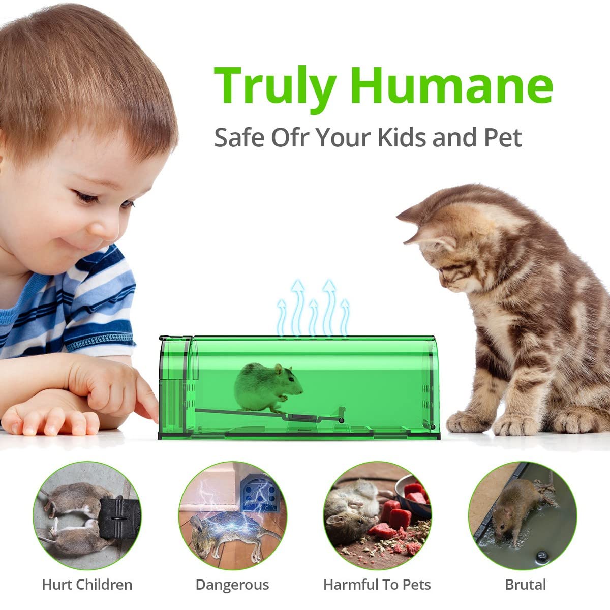 DR CATCH interior air holes reduce suffocation risk while trapping.