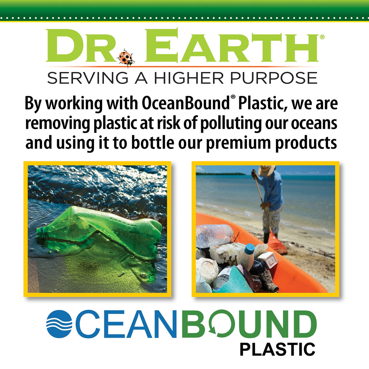 Dr. Earth Final Stop 32oz bottle ready for outdoor application on lawns and beds.