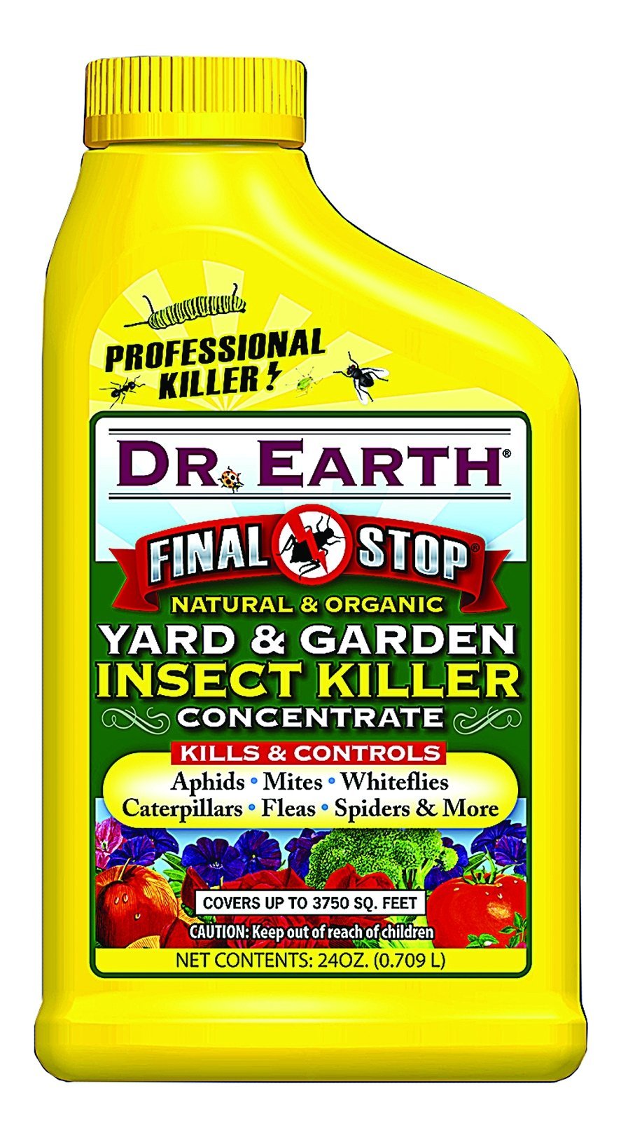 DR EARTH INC Dr. Earth 1022 garden insect killer bottle pour for long lasting garden protection