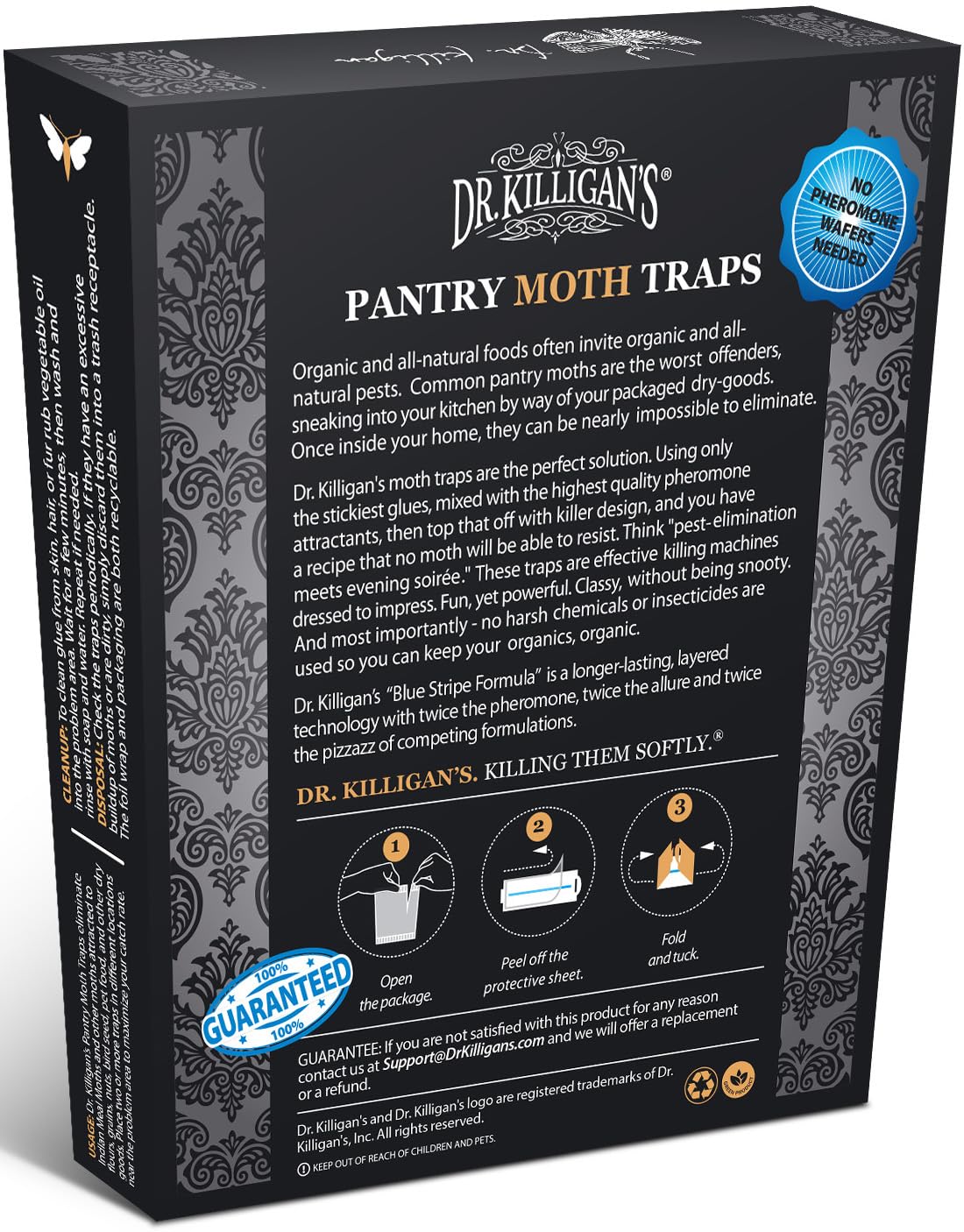 Dr. Killigan's easy setup step fold demonstrates fast, simple installation