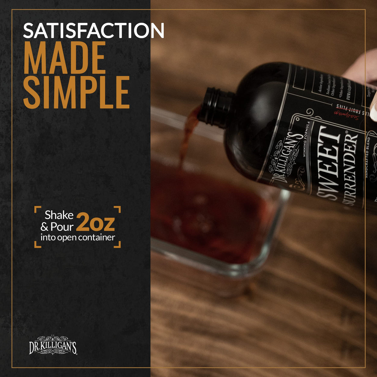 Dr. Killigan’s kitchen use scene highlights safe, odor-friendly application near food.
