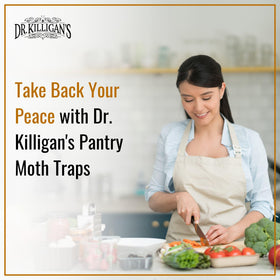 Dr. Killigan's pantry traps in kitchen depict discreet, mess-free pest protection