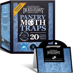 Dr. Killigan's Premium Pantry Moth Traps with blue design A for kitchen moth control