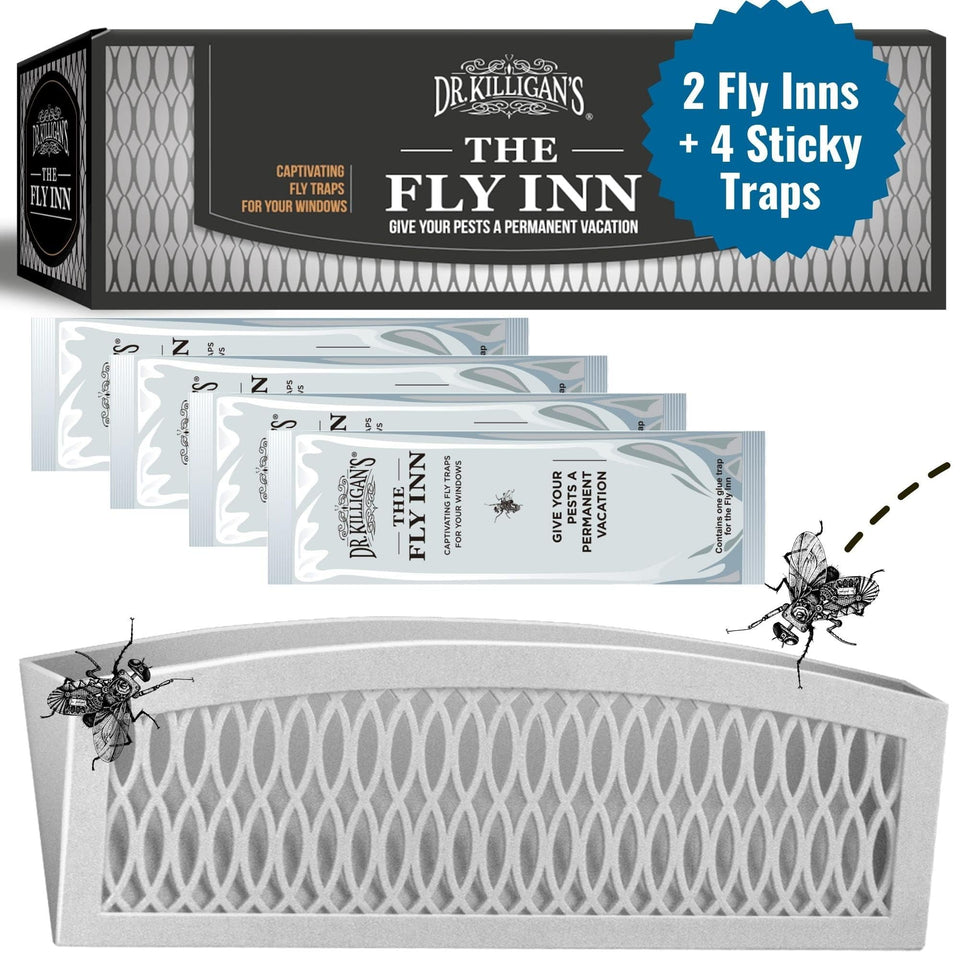 Dr. Killigan's The Fly Inn window traps, front view for easy placement