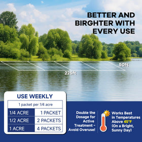 Dr. Raifya's Pond Fresher safe for fish and aquatic plants.