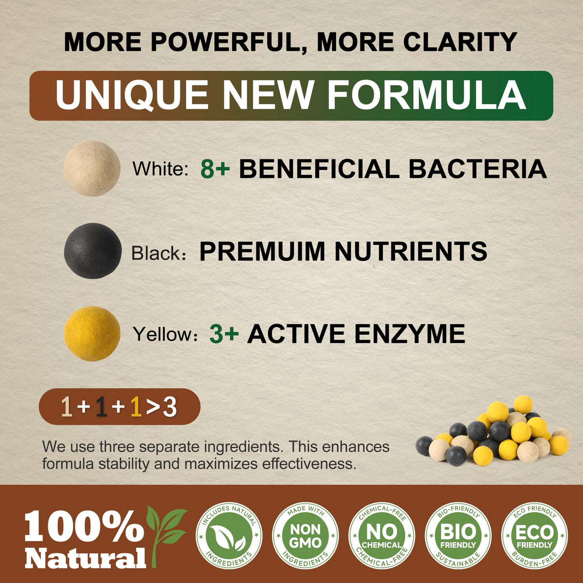 Pellets help reduce odors and promote healthier pond environment