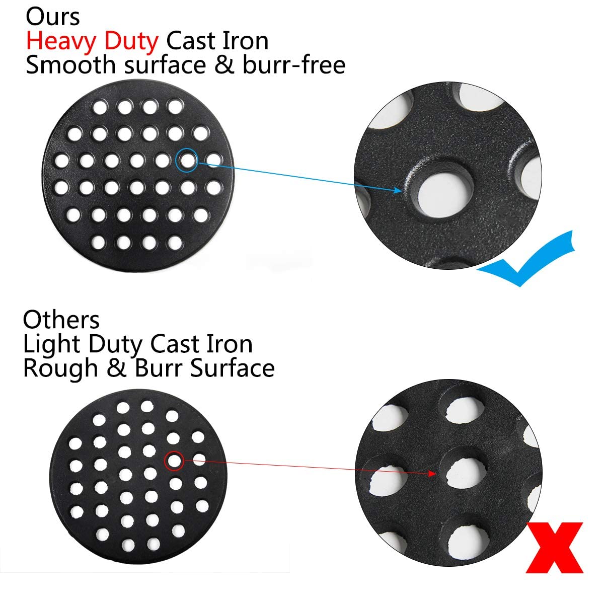 Dracarys ash-cleaning view helps keep vents clear for consistent burn