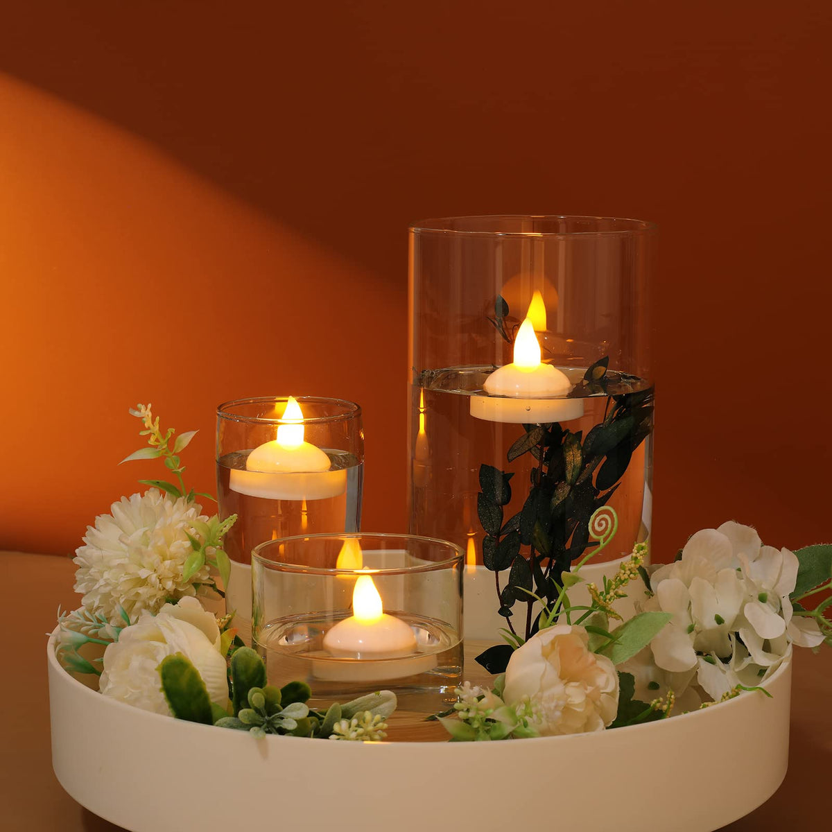 DragonflyDreams battery-operated candles provide long-lasting mood lighting.
