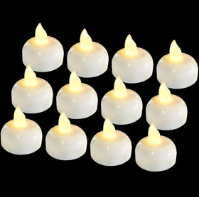 DragonflyDreams floating tealights in pool create warm, safe ambiance without flames.