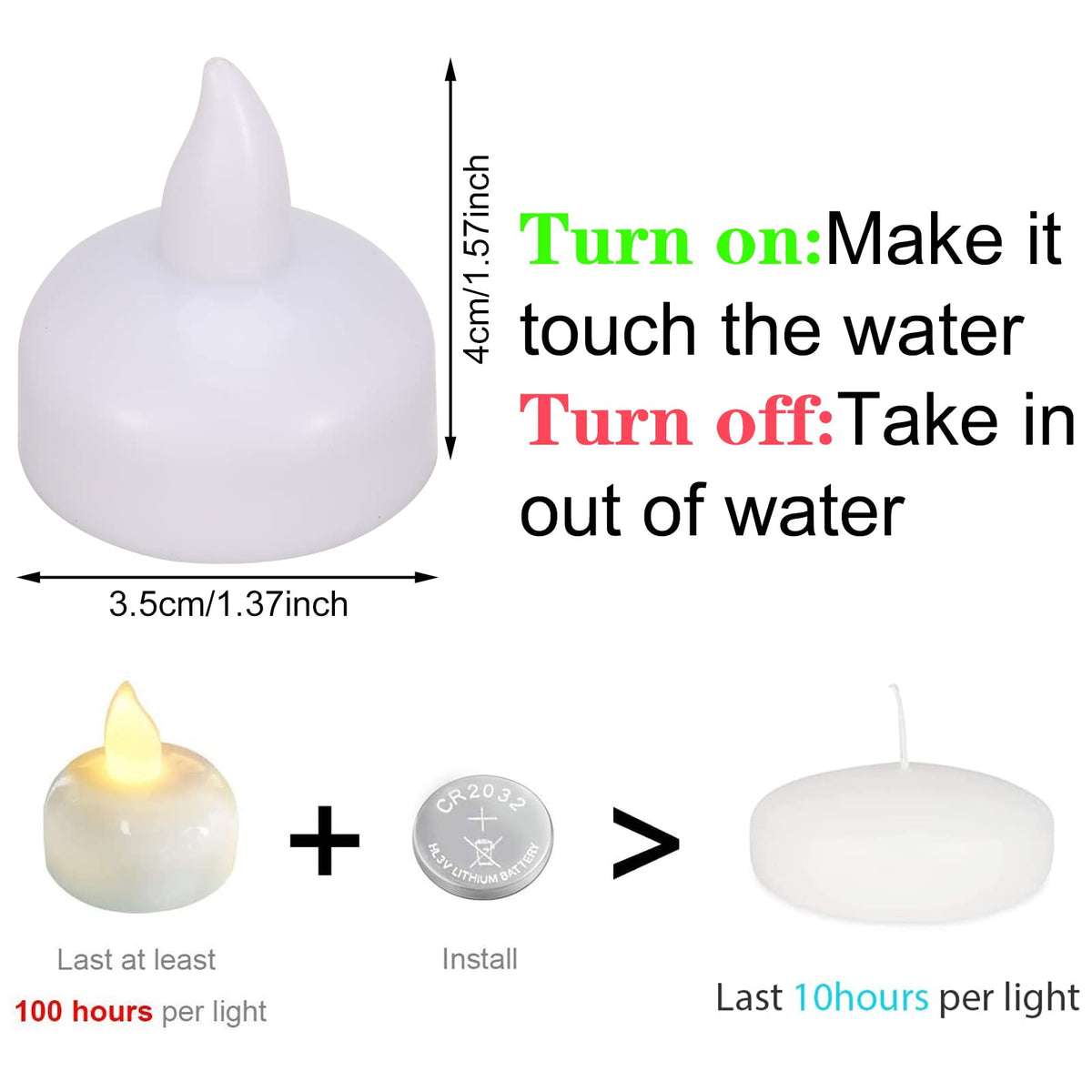 DragonflyDreams tealights warm yellow glow, water-activated and safe for kids.