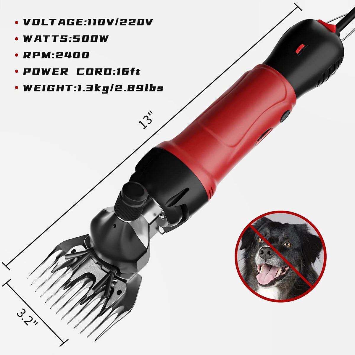 Dragro sheep shears accessories kit includes lubricants and guards for maintenance