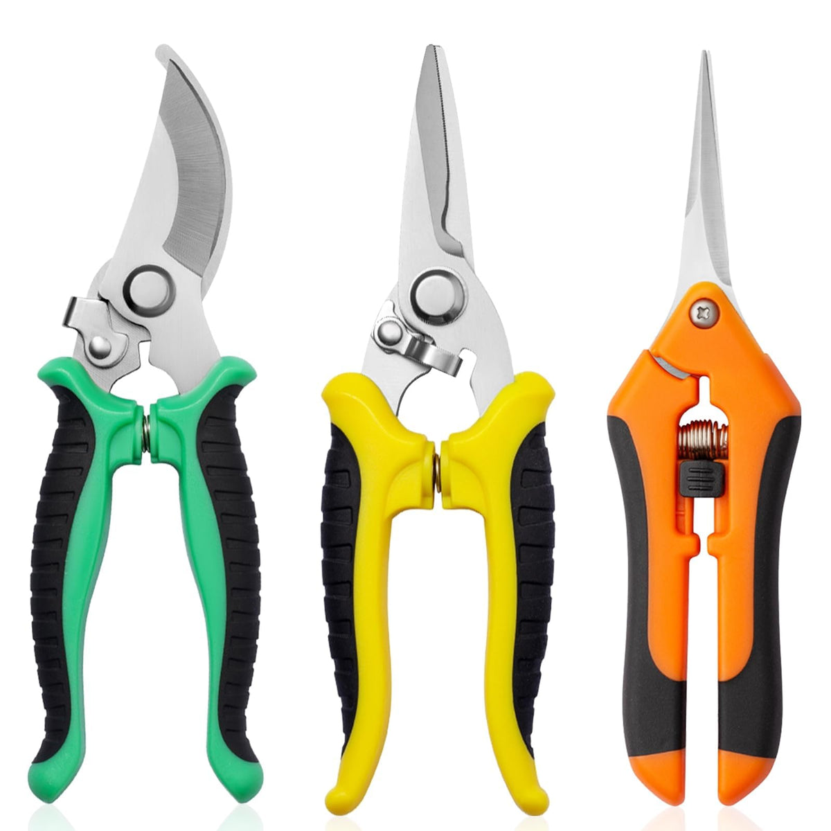 Drametic+ garden pruning shears 3 pack shown for versatile pruning tasks