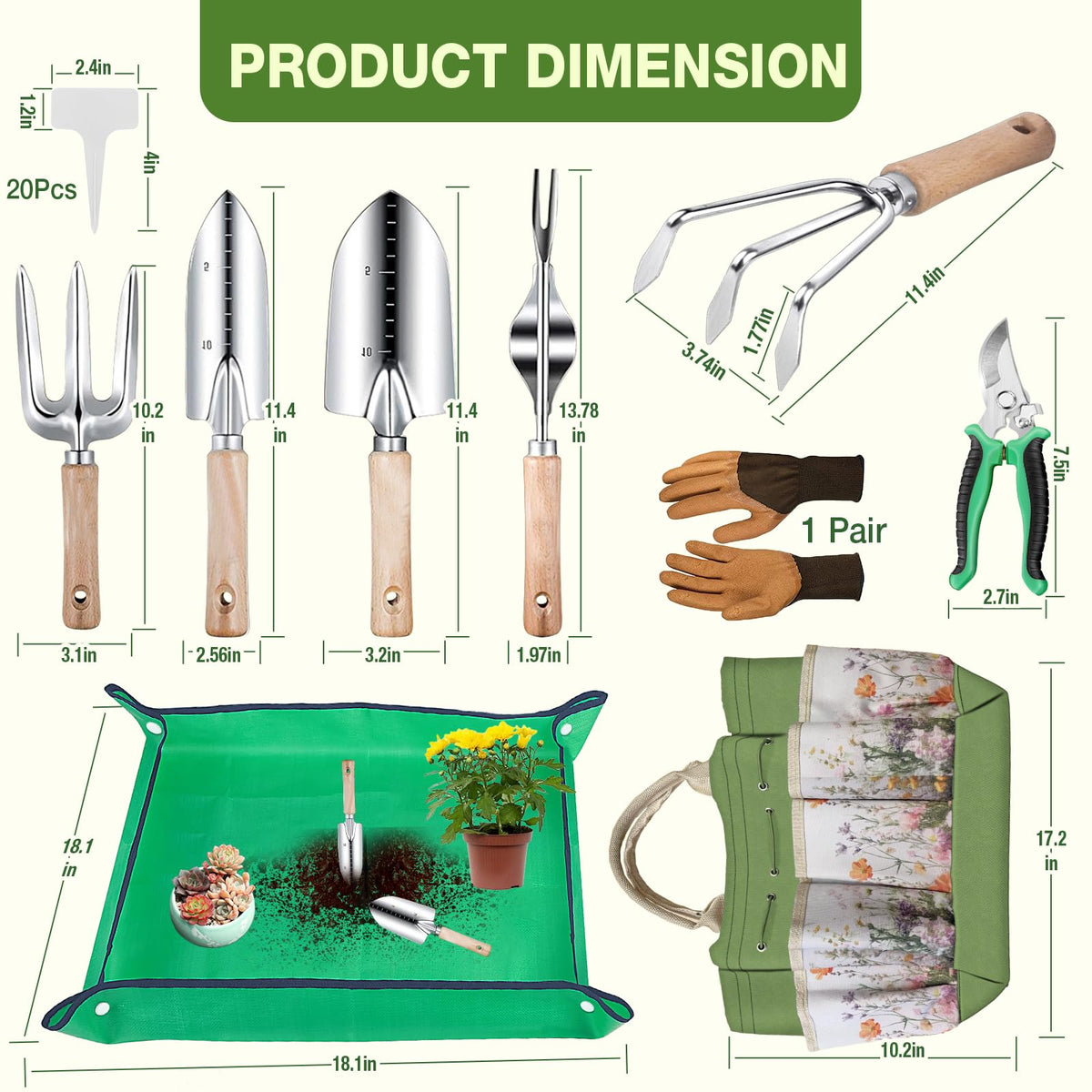 Drametic+ trowel for digging with rust-proof steel and easy handling