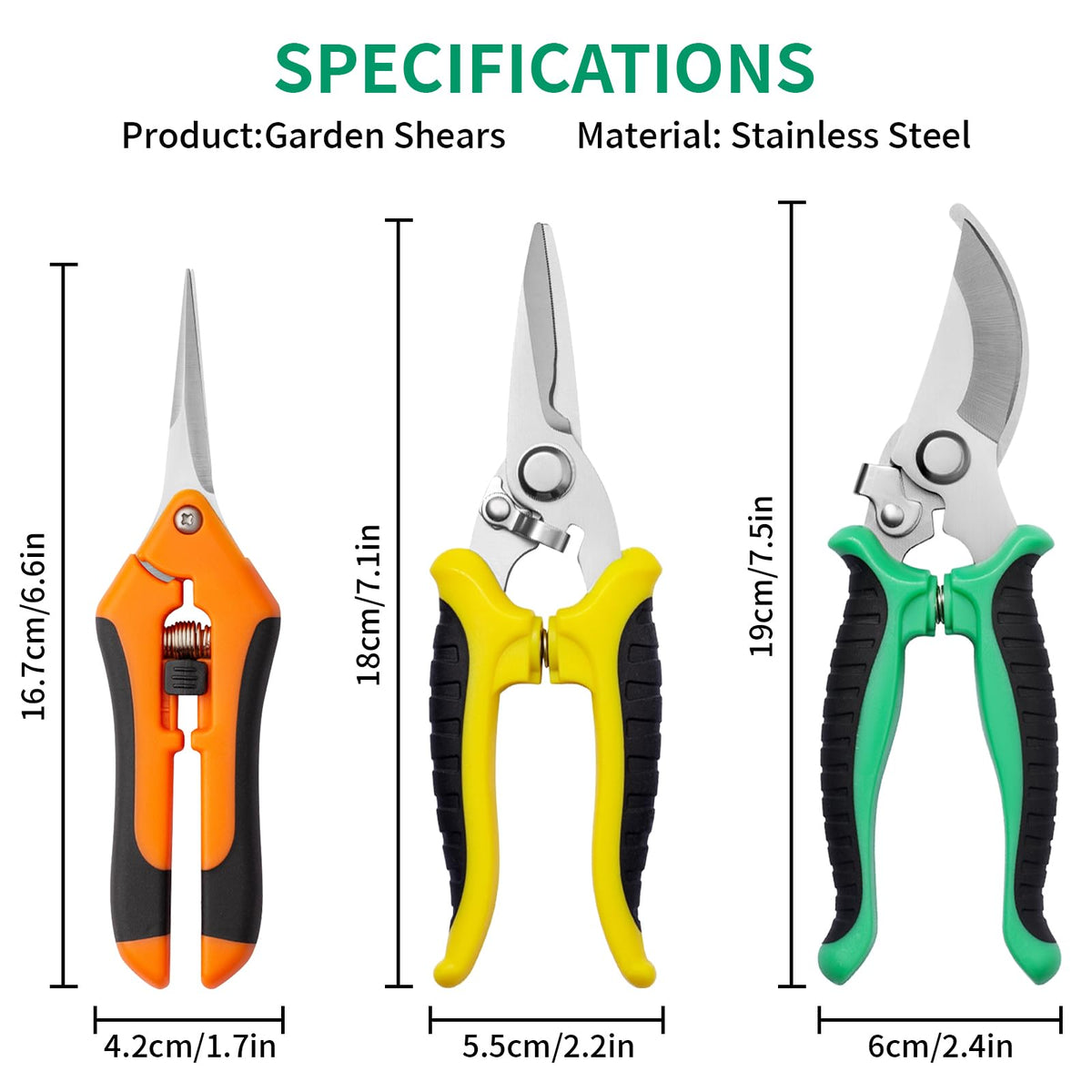 Drametic+ pruning shears safety lock keeps blades closed when not in use