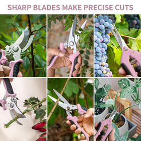 Drametic+ triple-blade set suits flowers, herbs, and light pruning needs.