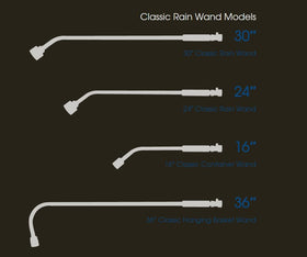 Dramm Classic Rain Watering Wand easily connects to standard hoses.