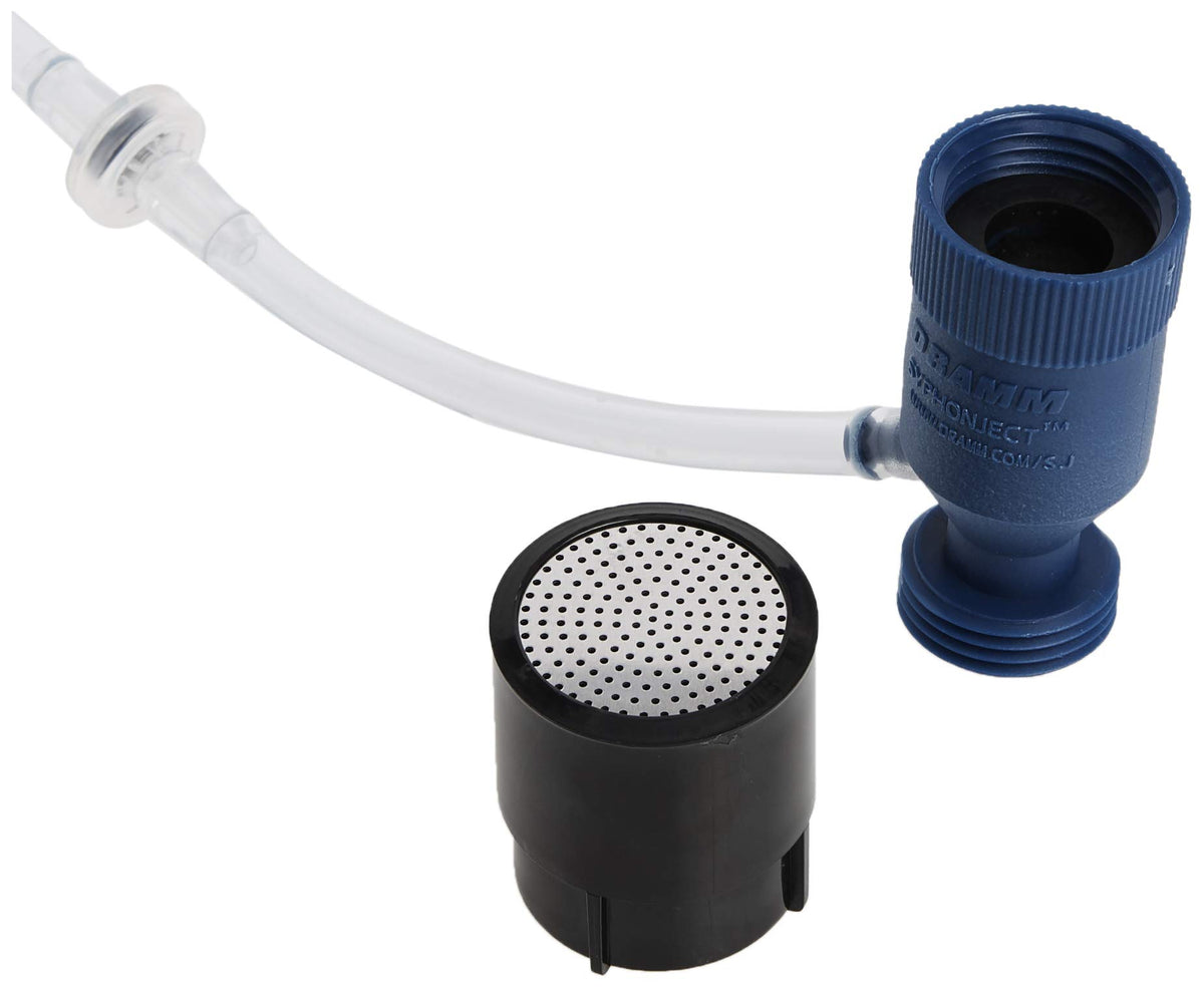 Dramm siphon mixer lightweight plastic construction for easy gardening tasks.