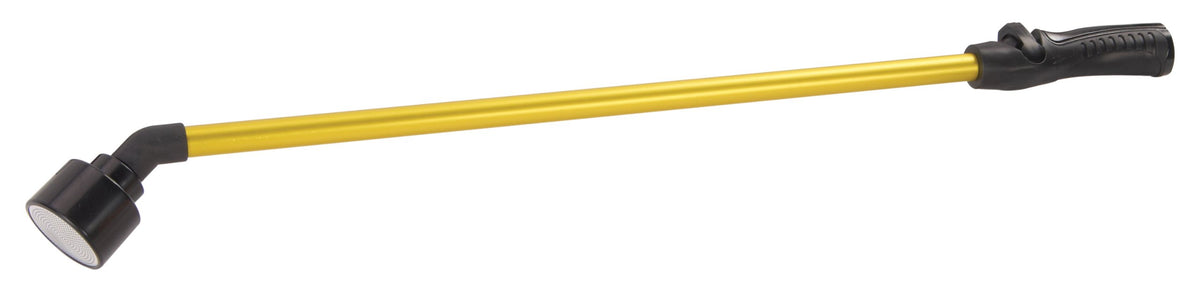 Dramm One Touch Rain Wand angled spray demonstrates gentle, full-flow watering